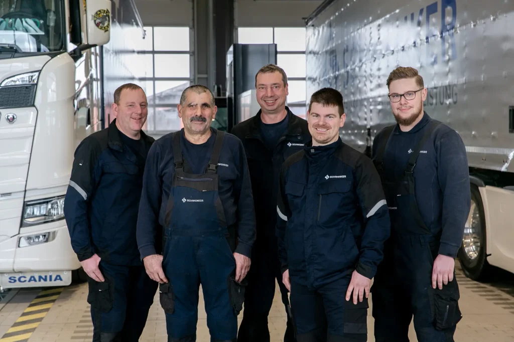 Werstatt LKW Reparatur Schwenker Logistik Neubulach